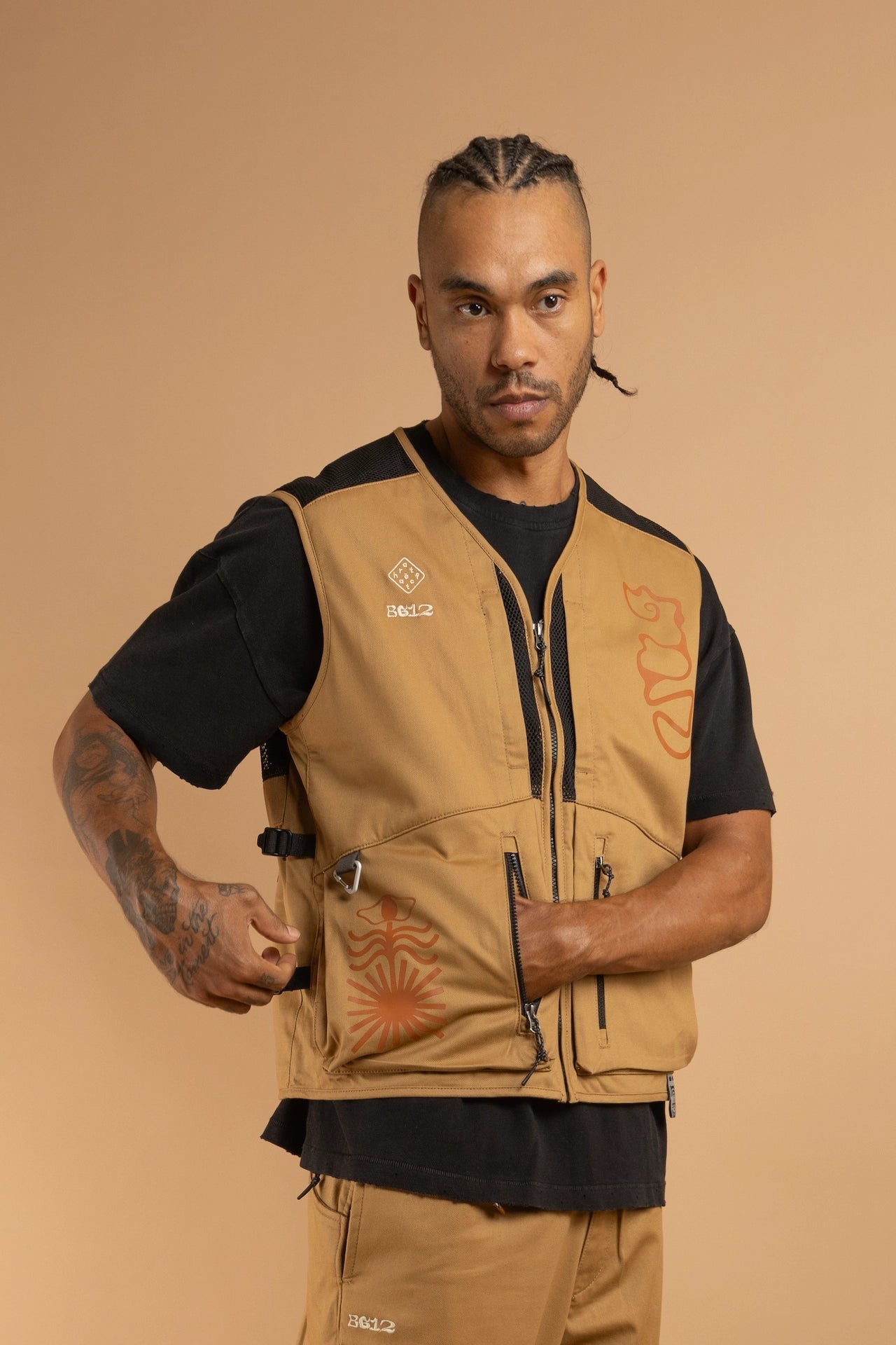 ARAFURU CCC-Vol.1 Utility Vest - DARK MUSTARD