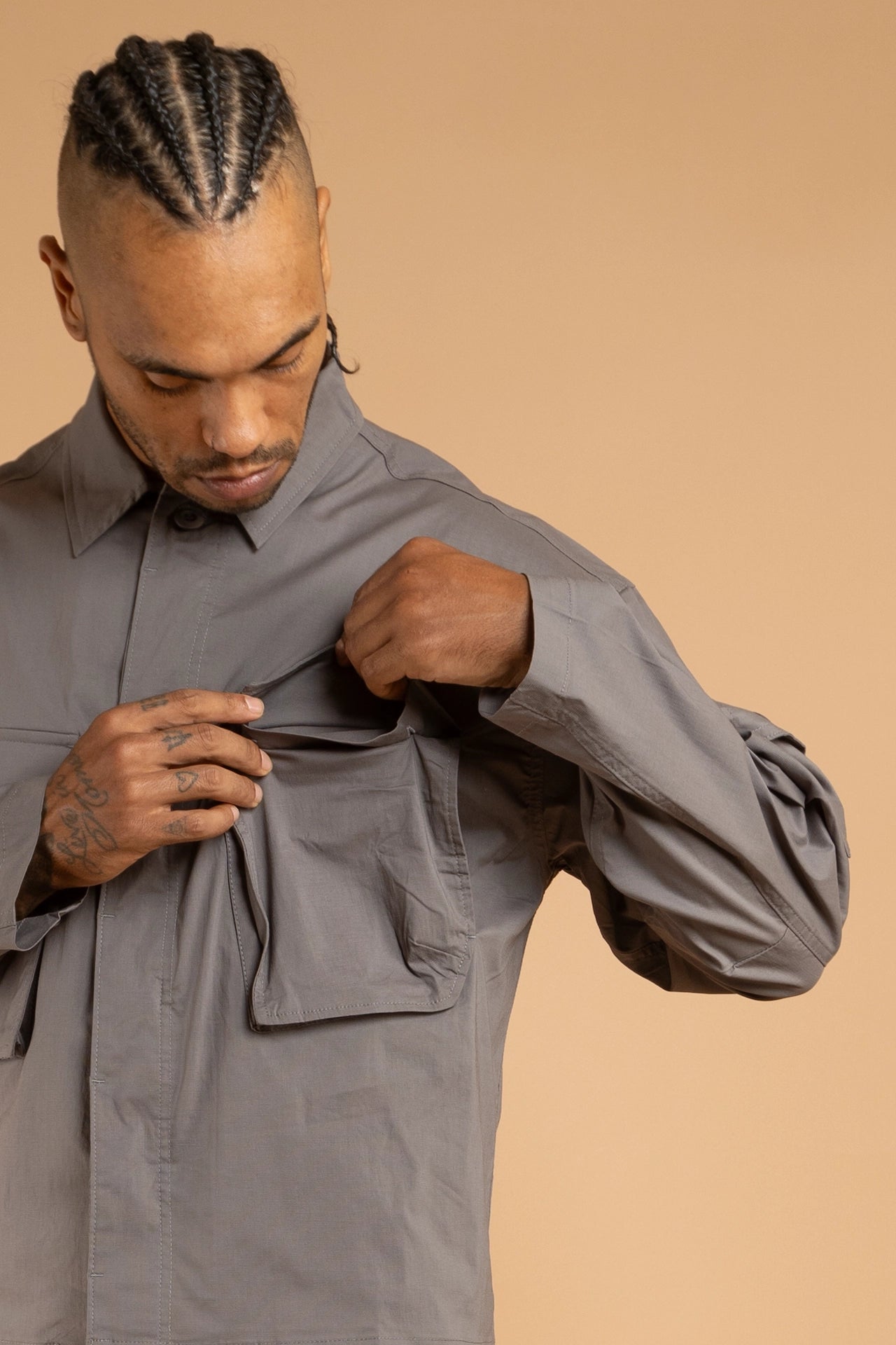 TAJU Overshirt - DARK GREY