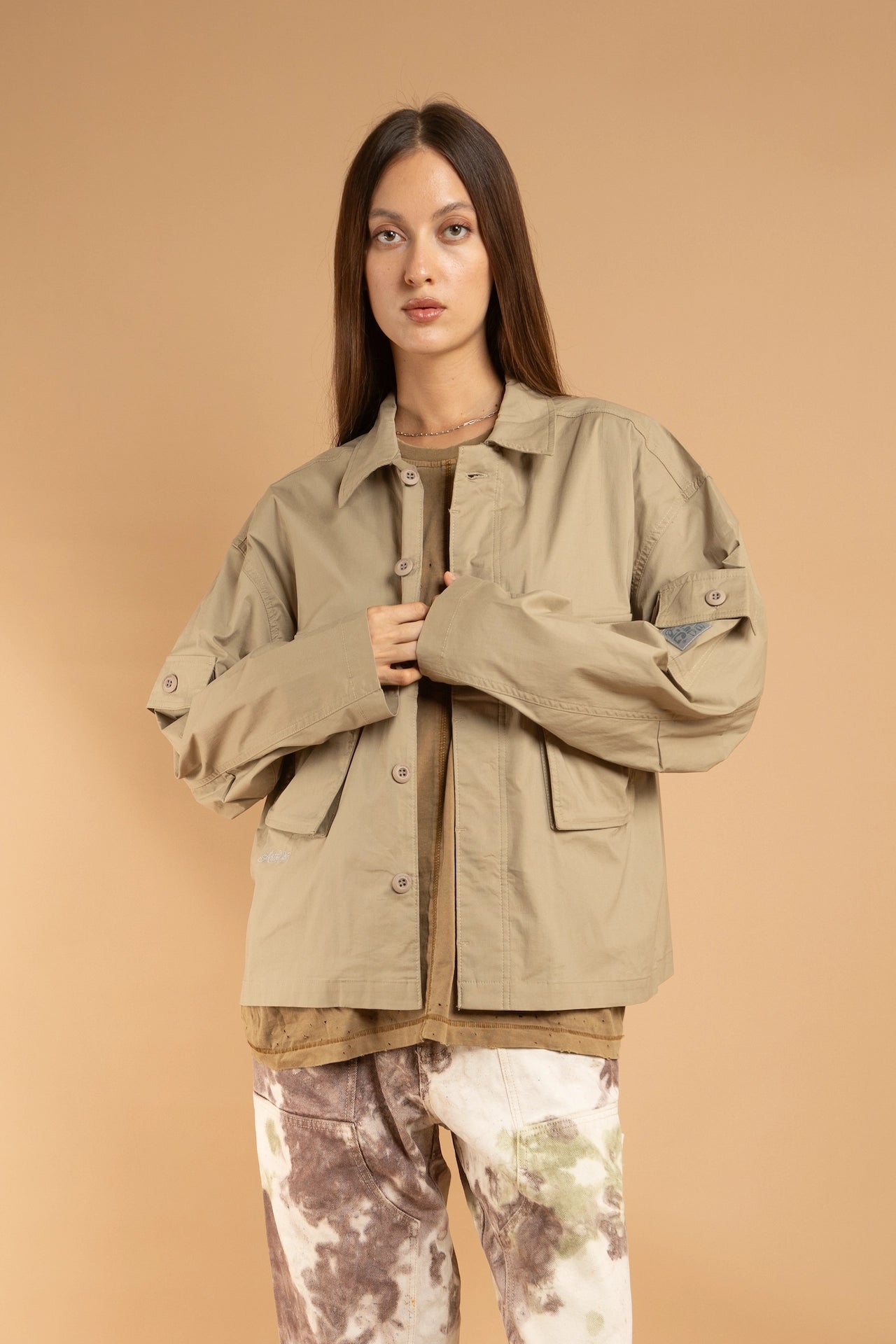 TAJU Overshirt - DARK KHAKY