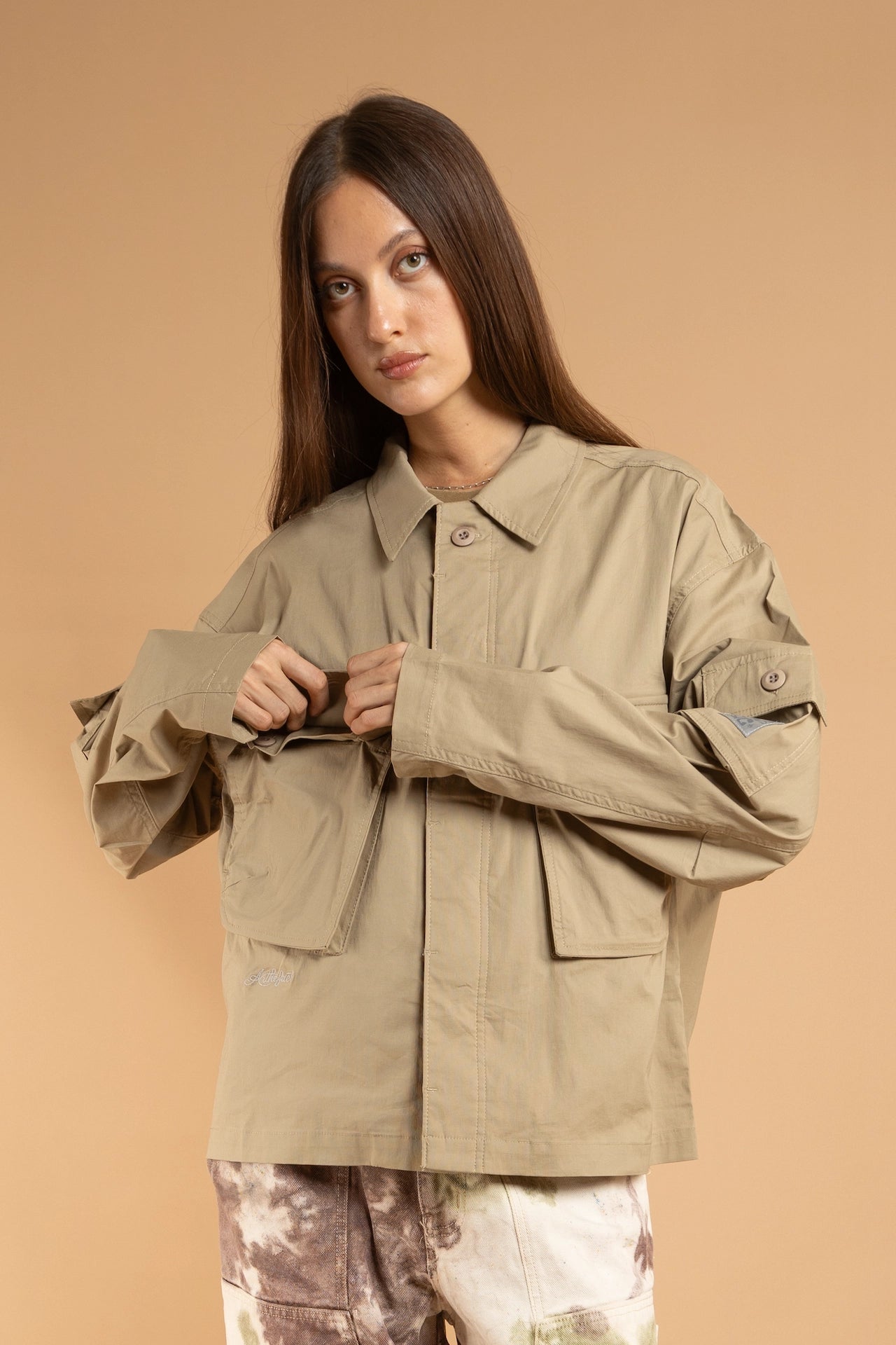 TAJU Overshirt - DARK KHAKY
