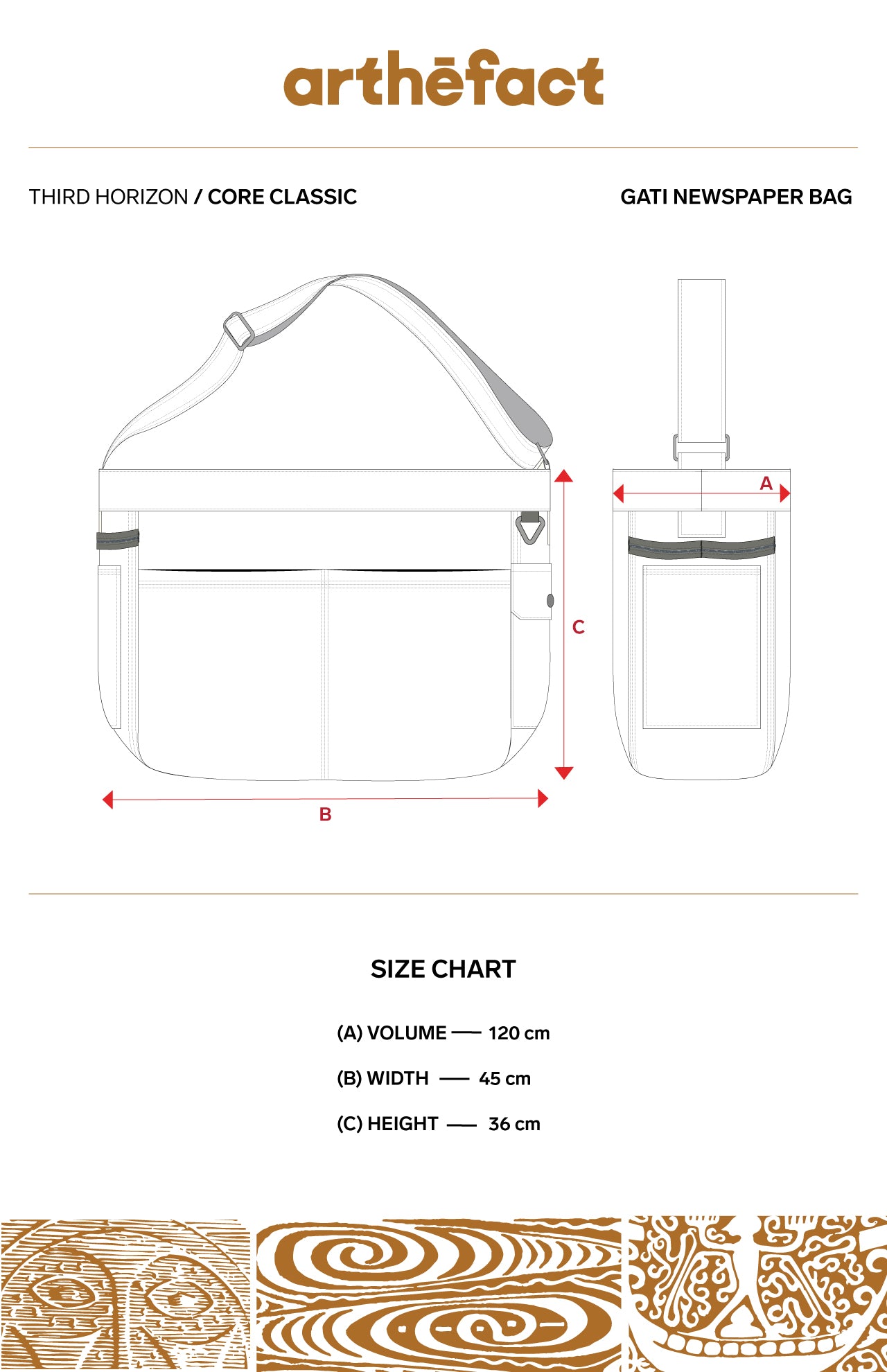 GATI Newspaper Bag - OFF WHITE