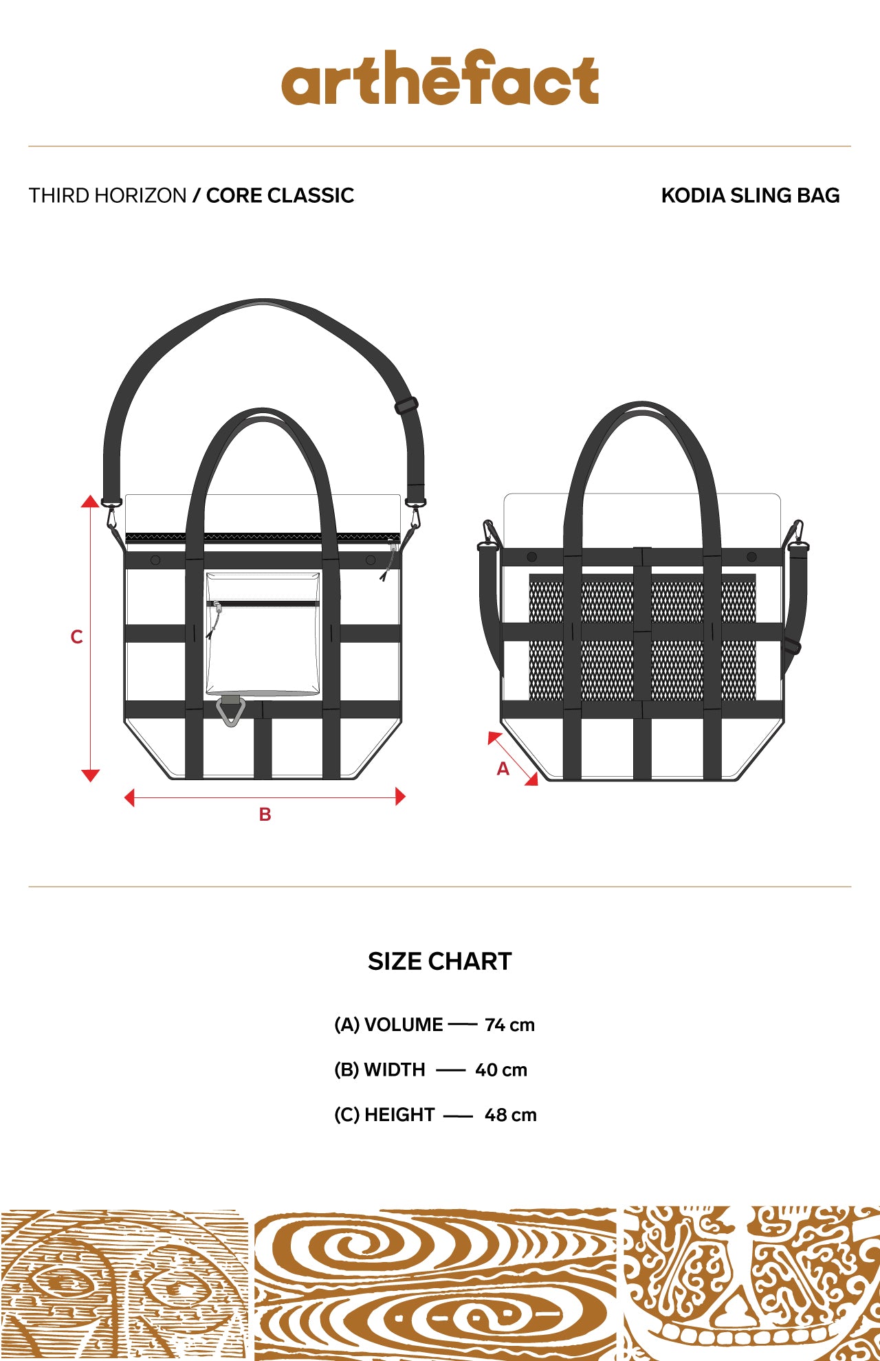 KODIA Utility Totebag - BLACK
