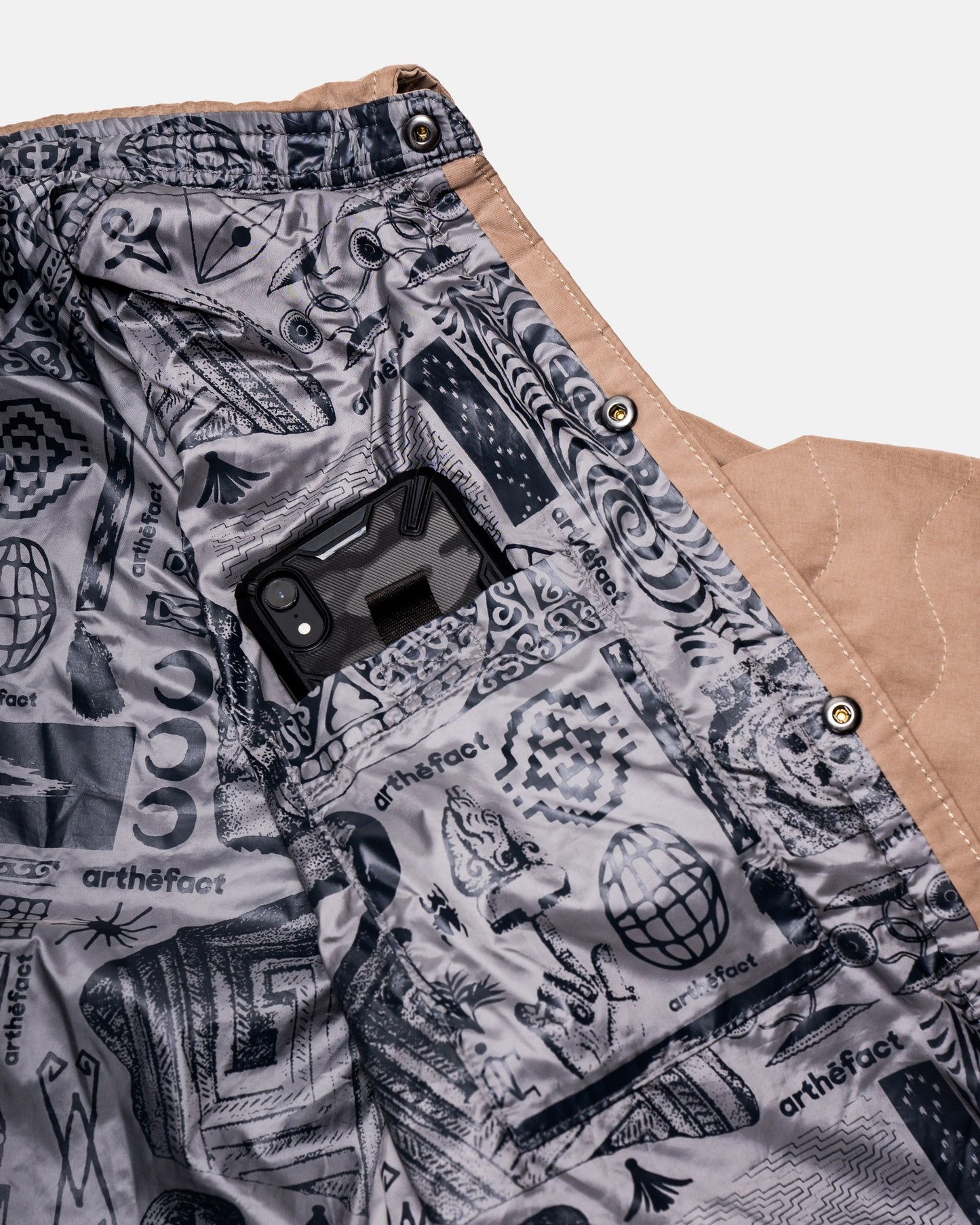 LOKI Quilted Jacket - Khaki