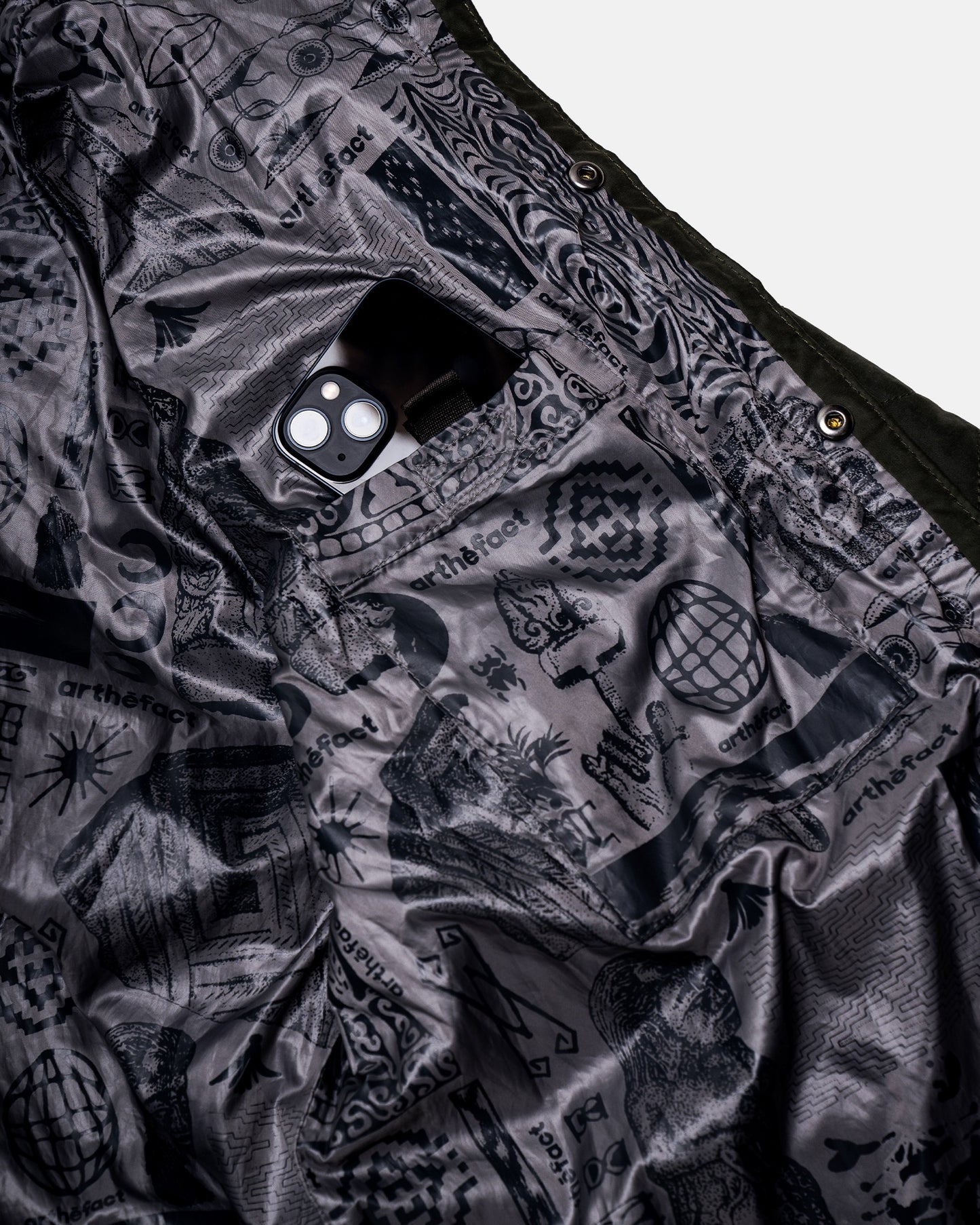 LOKI Quilted Jacket - Olive