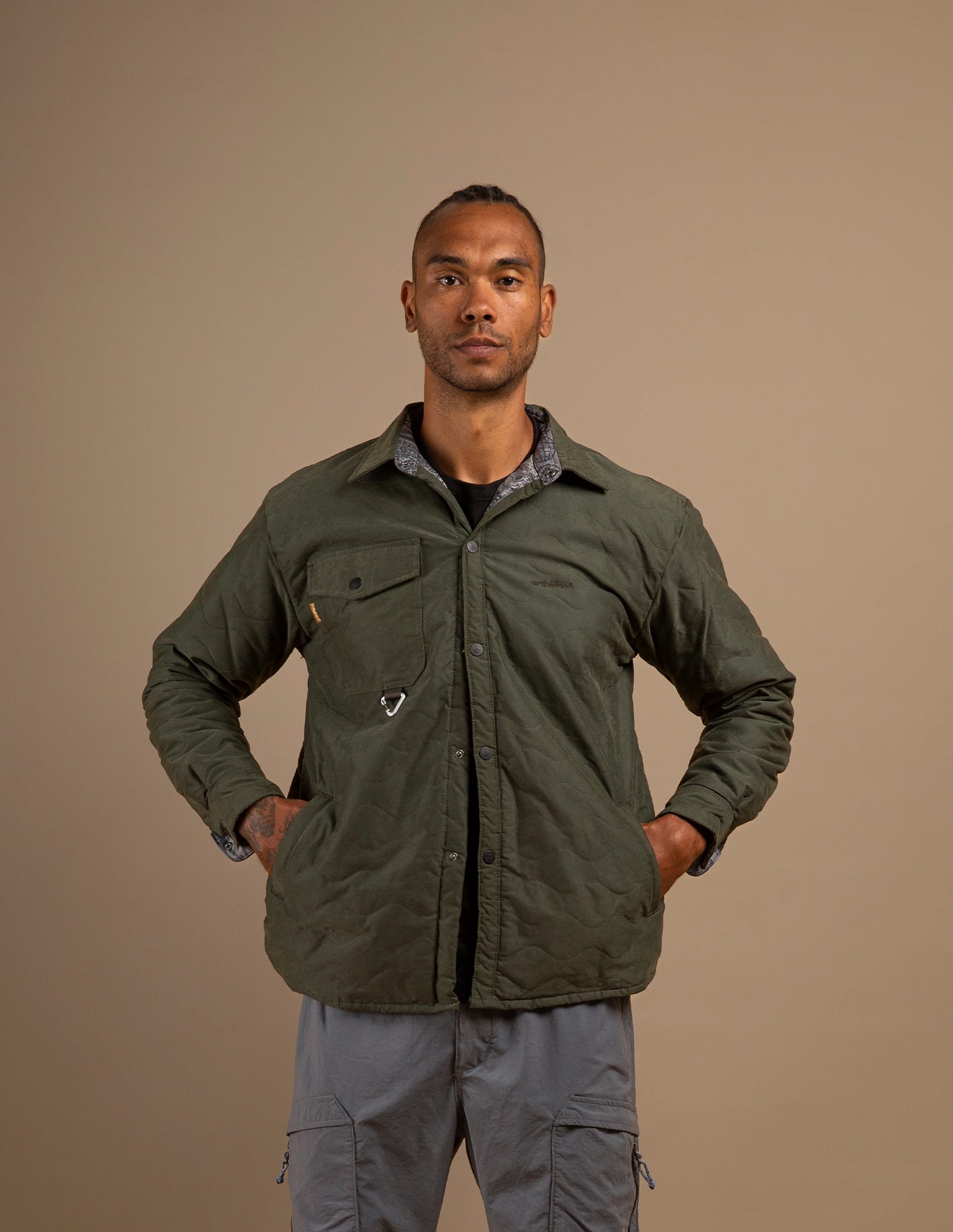 LOKI Quilted Jacket - Olive