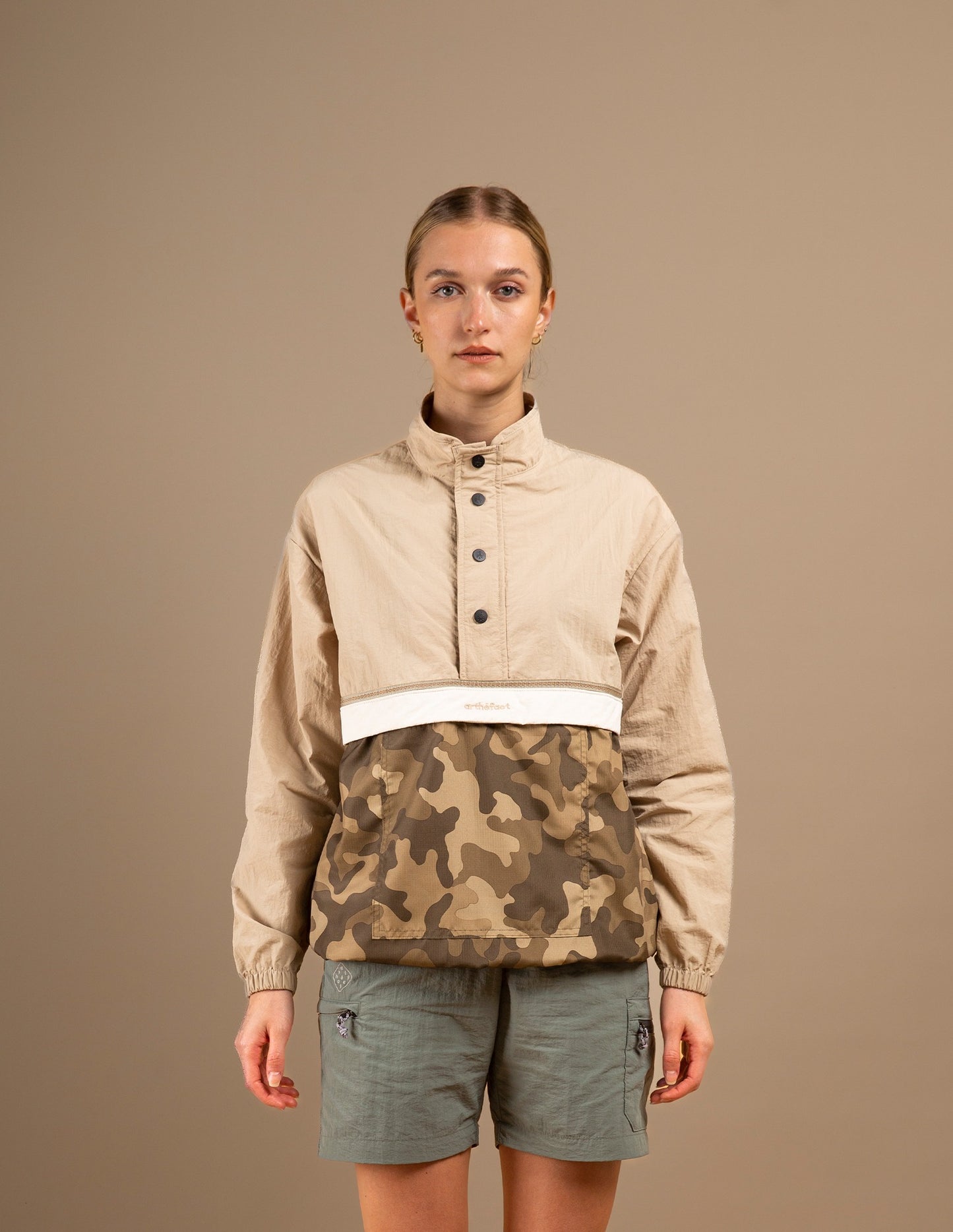 RINCA Anorak Jacket - Brown Camo