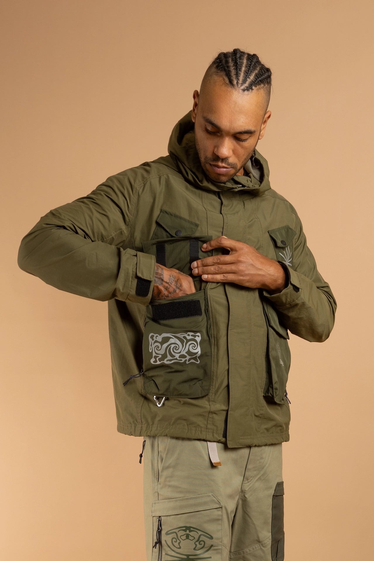 PLAGA CCC-Vol.1 Utility Jacket - LIGHT OLIVE [PACKABLE]