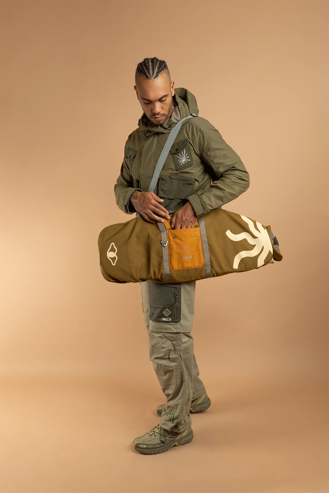 GODJI CCC-Vol.1 Rolltop Skate Bag - OLIVE