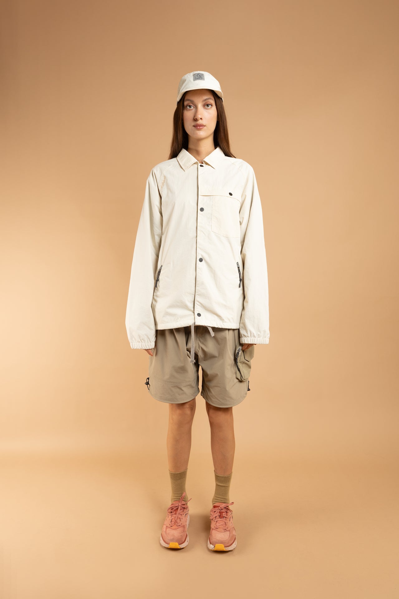 SAUBI Coach Jacket - OFF WHITE