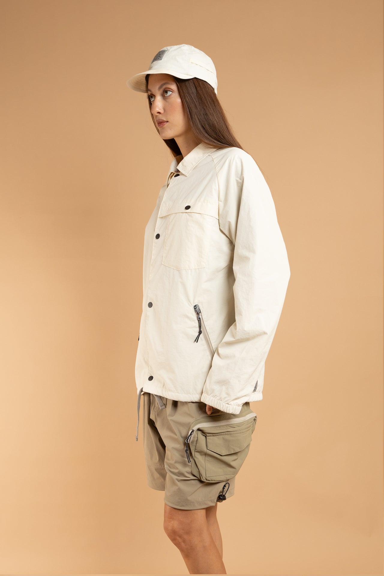 SAUBI Coach Jacket - OFF WHITE