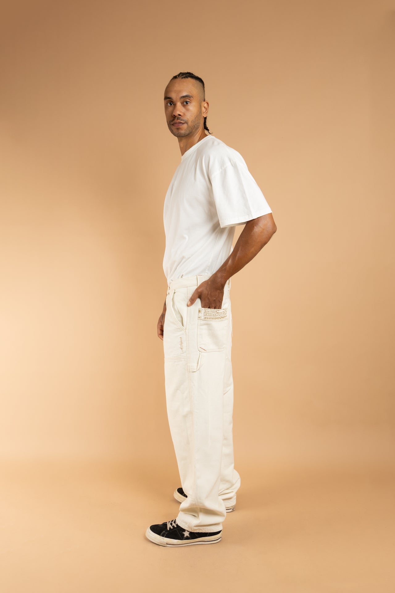 PAKKAT Carpenter Pants - Off White