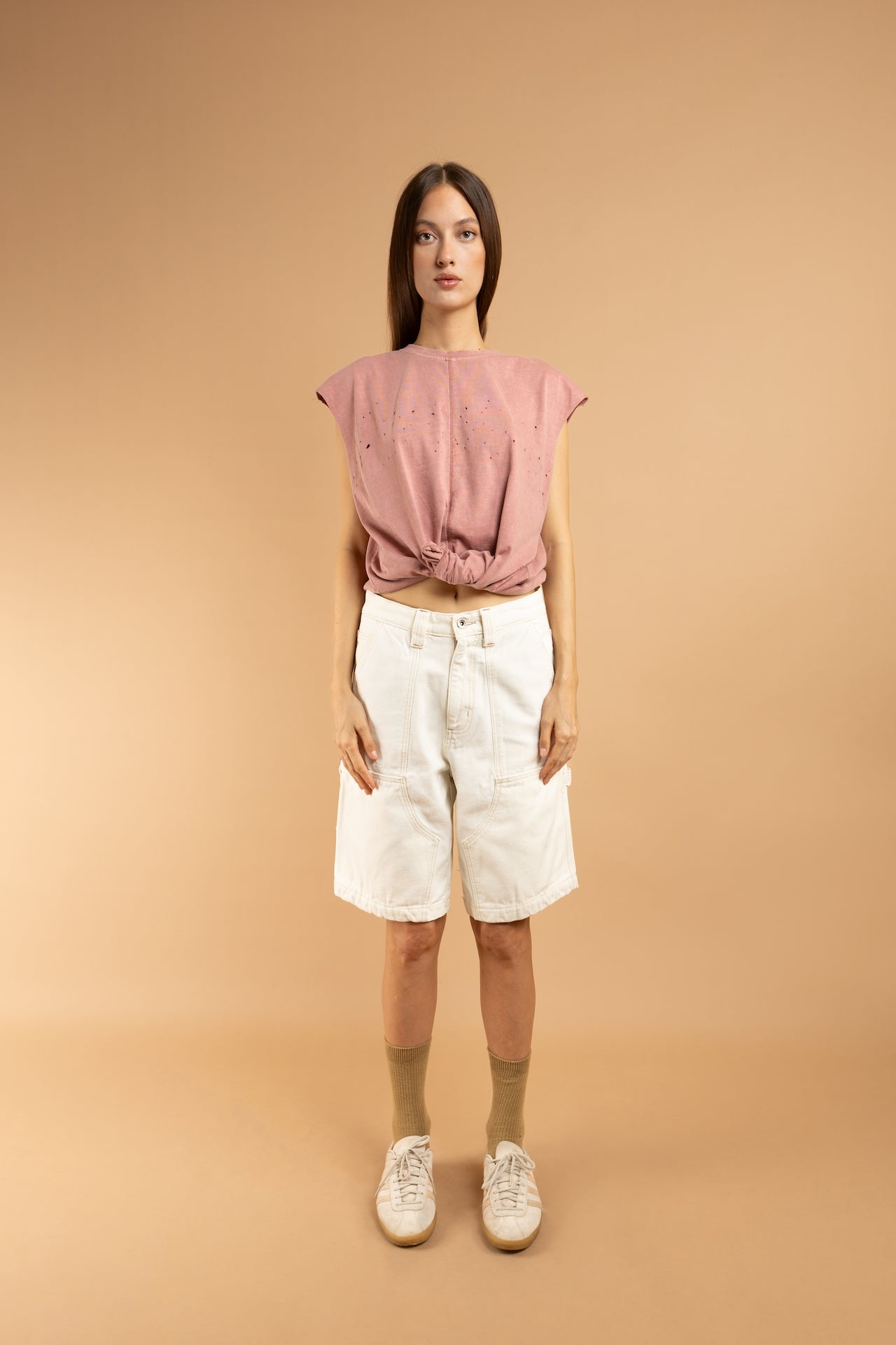 BAGAN Carpenter Short - Off White