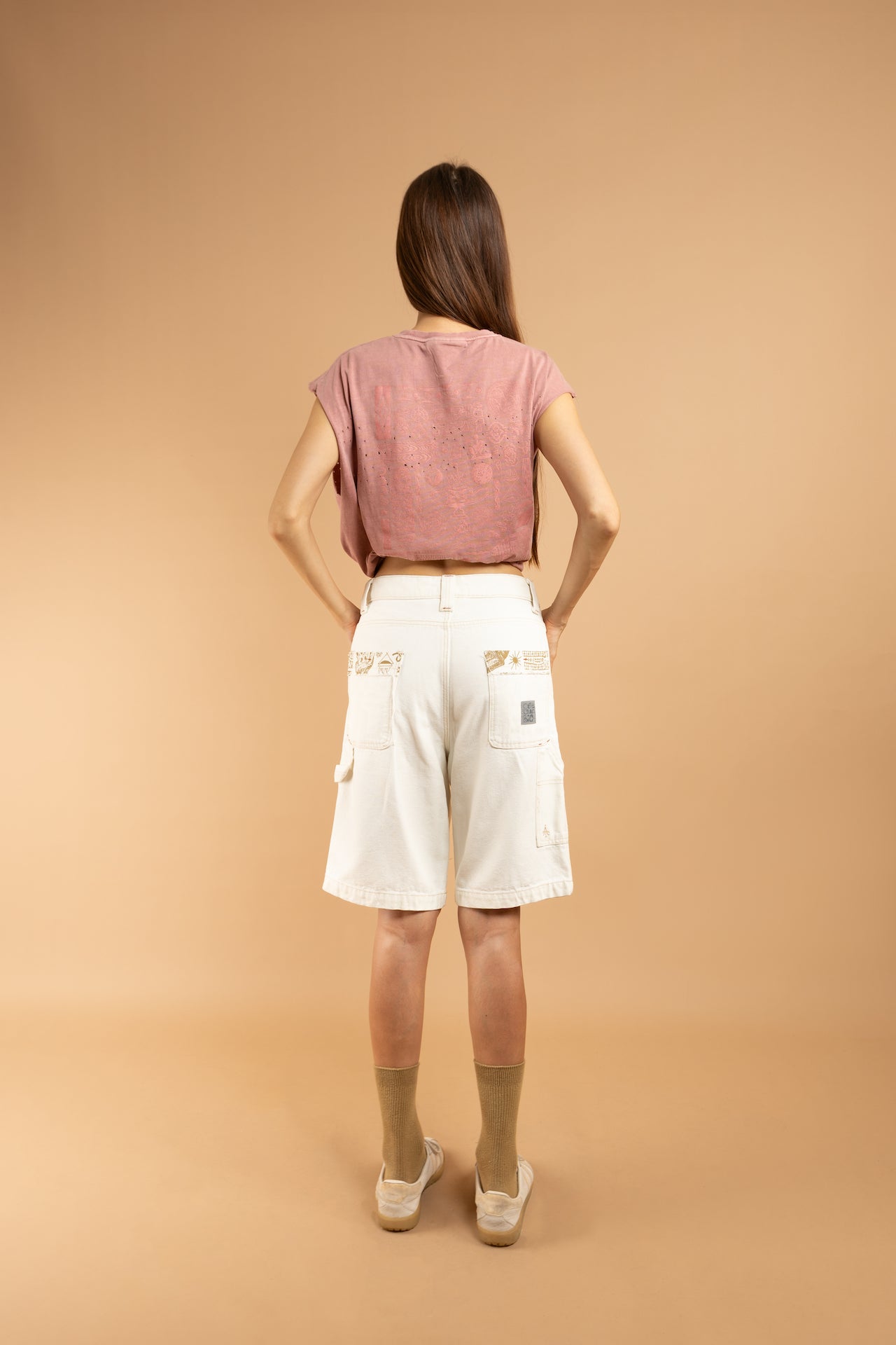 BAGAN Carpenter Short - Off White
