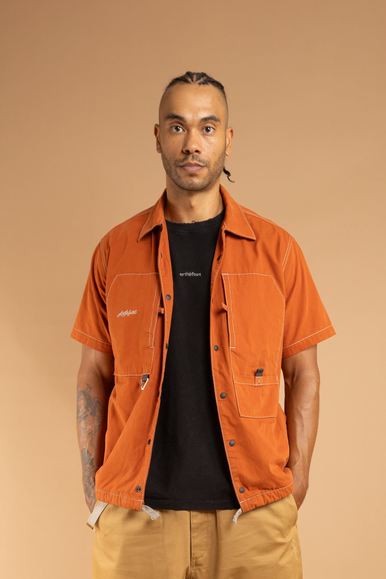 KAIRA SS Painter Shirt - Burn Orange
