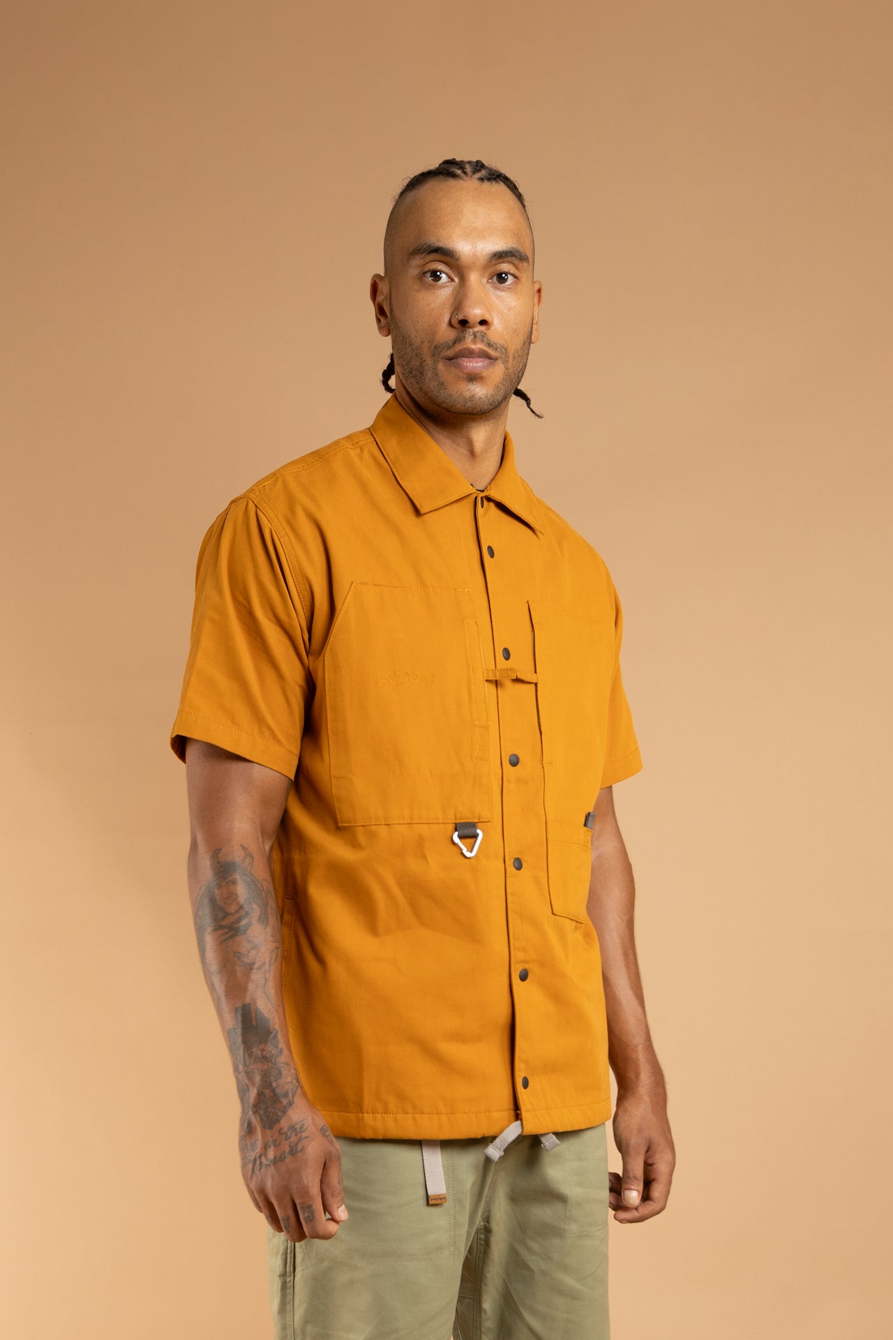 KAIRA SS Painter Shirt - Burn Yellow