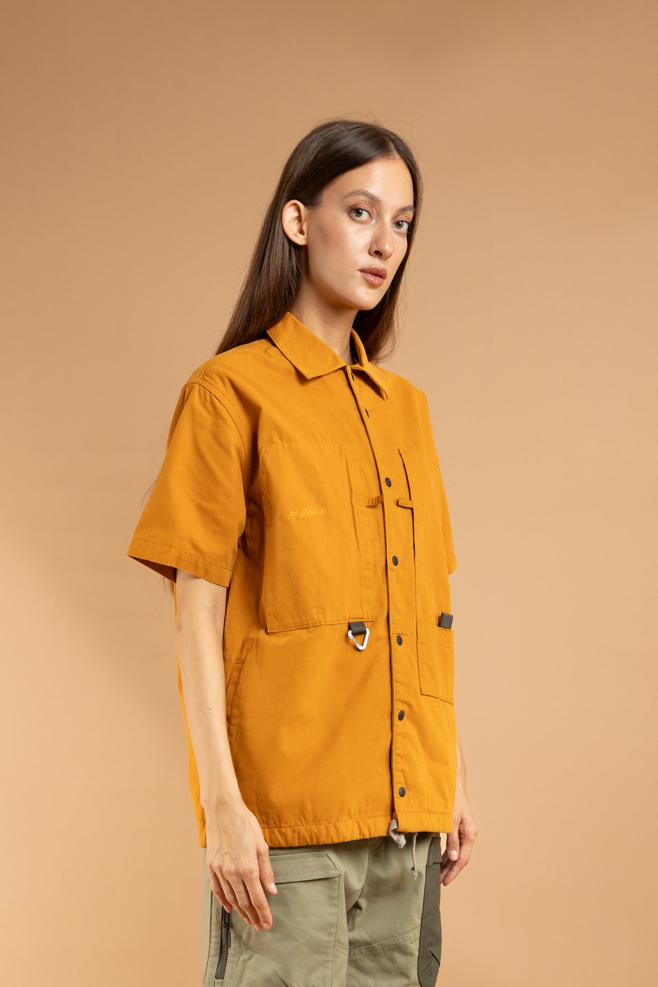 KAIRA SS Painter Shirt - Burn Yellow