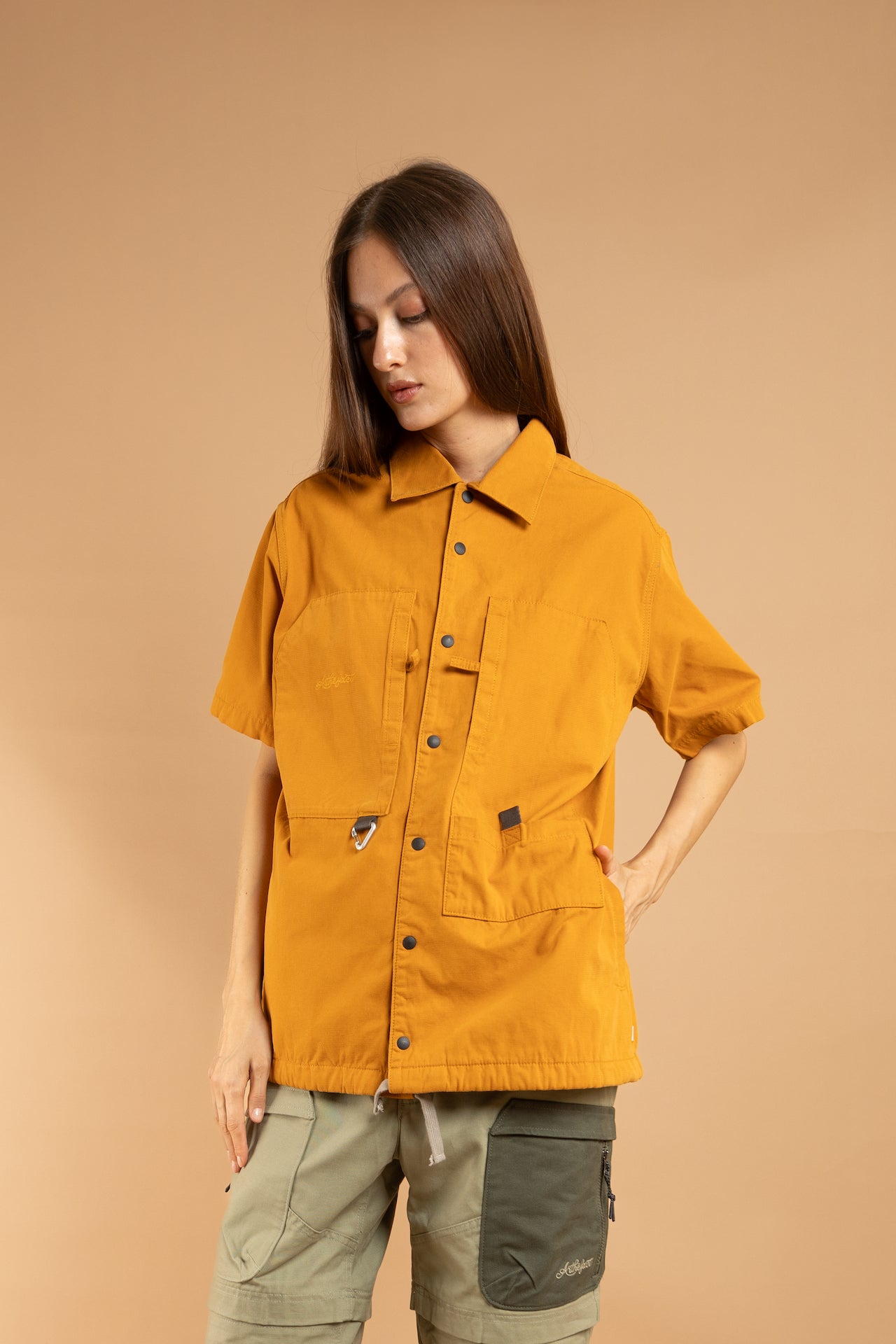 KAIRA SS Painter Shirt - Burn Yellow