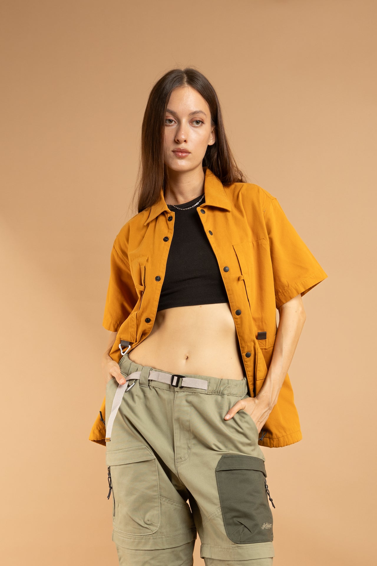 KAIRA SS Painter Shirt - Burn Yellow