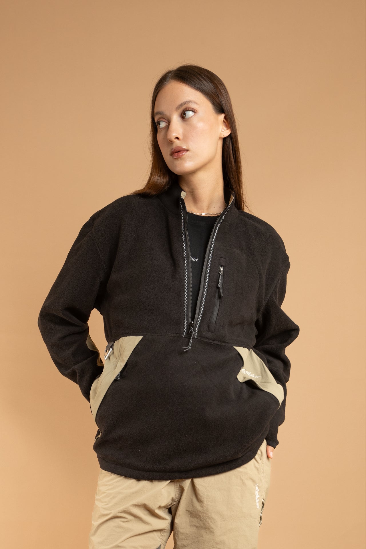 MAYAU Anorak Jacket - Black Moss