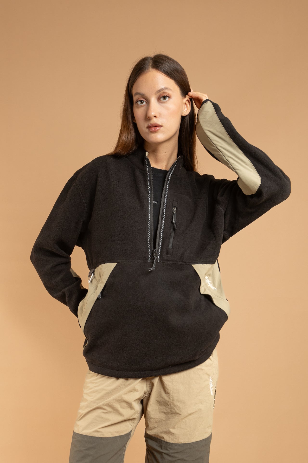 MAYAU Anorak Jacket - Black Moss