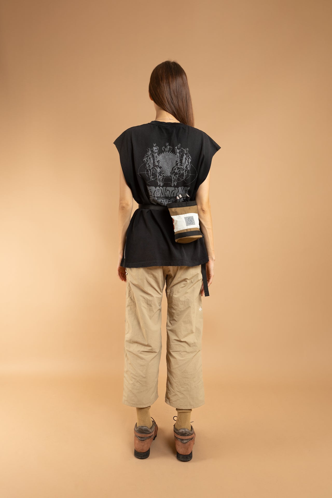 MUSI Chalk Bag - Light Brown/Off white