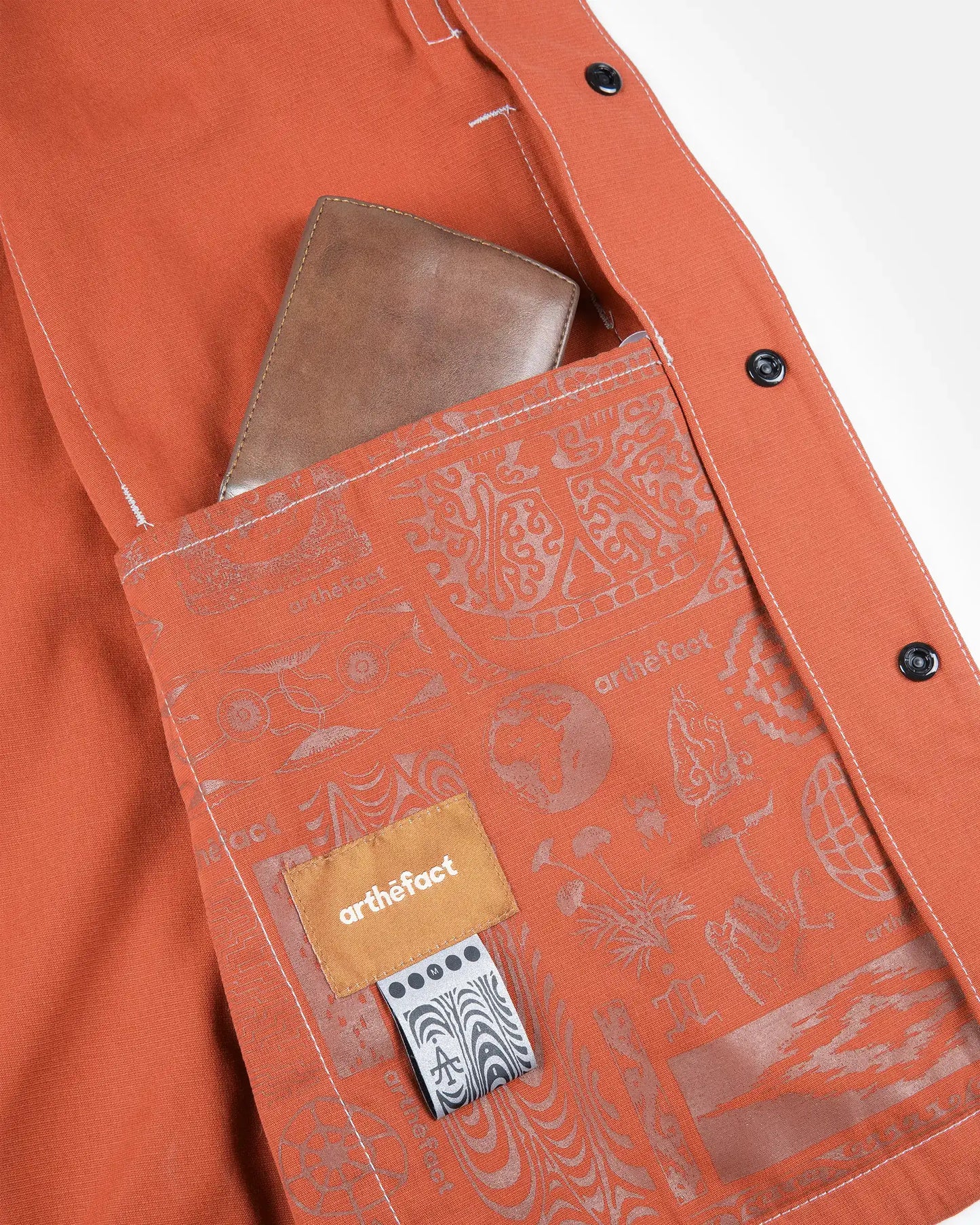 KAIRA SS Painter Shirt - Burn Orange