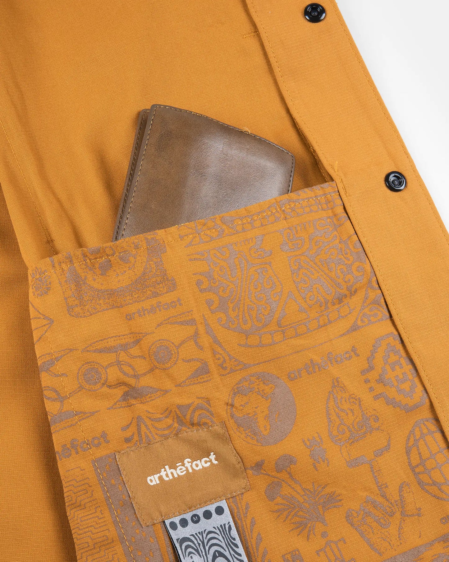 KAIRA SS Painter Shirt - Burn Yellow