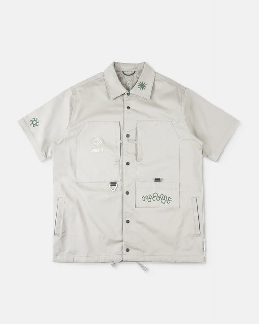 KAIRA CCC-Vol. 1  SS Painter Shirt - LIGHT OLIVE [REVERSIBLE]