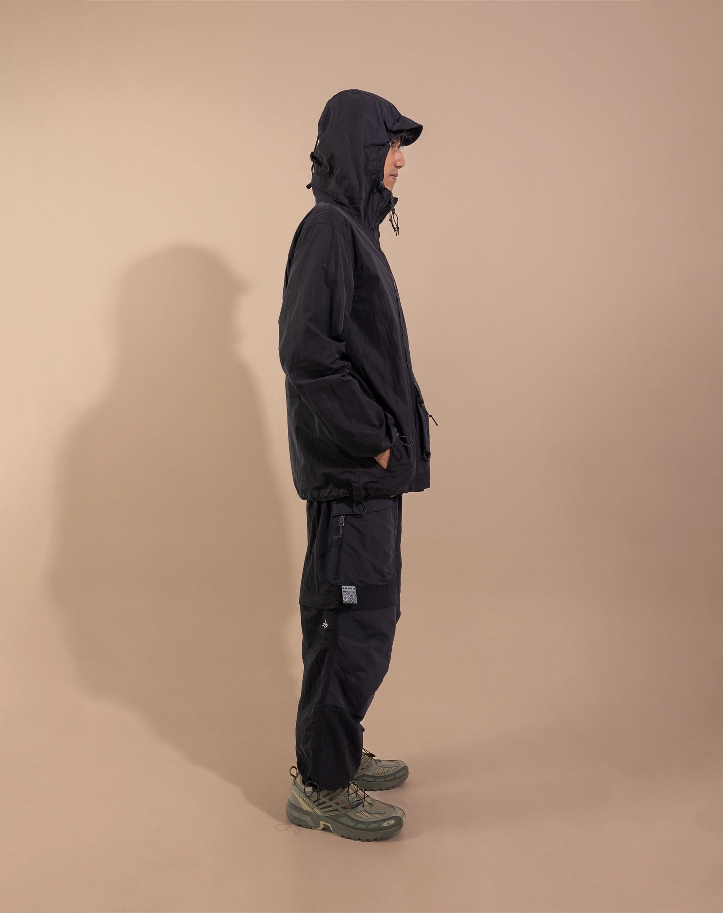 NAILAKA Utility Jacket - BLACK [PACKABLE]