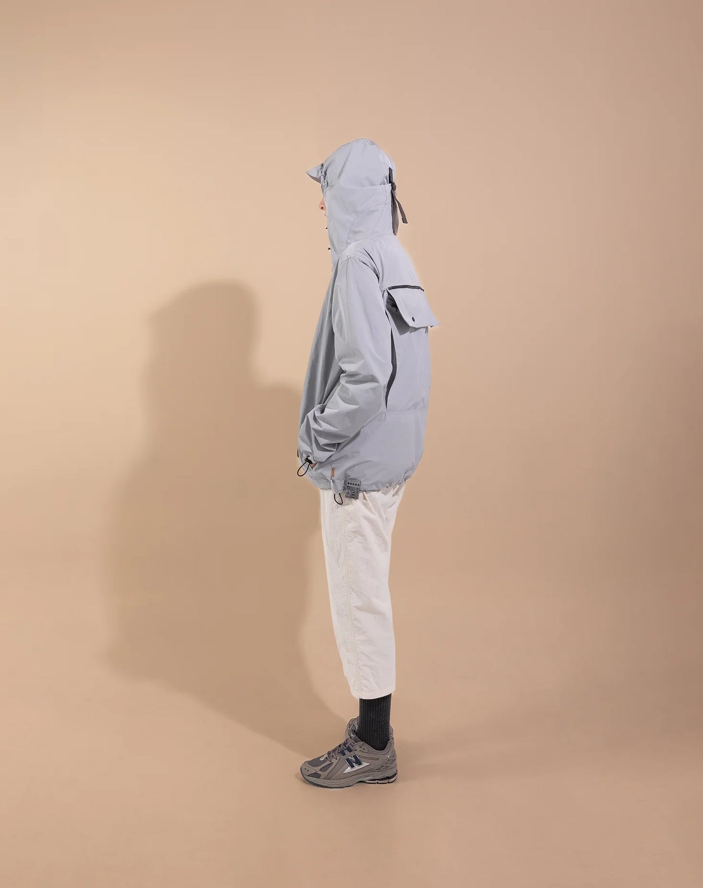 NAILAKA Utility Jacket - LIGHT GREY [PACKABLE]