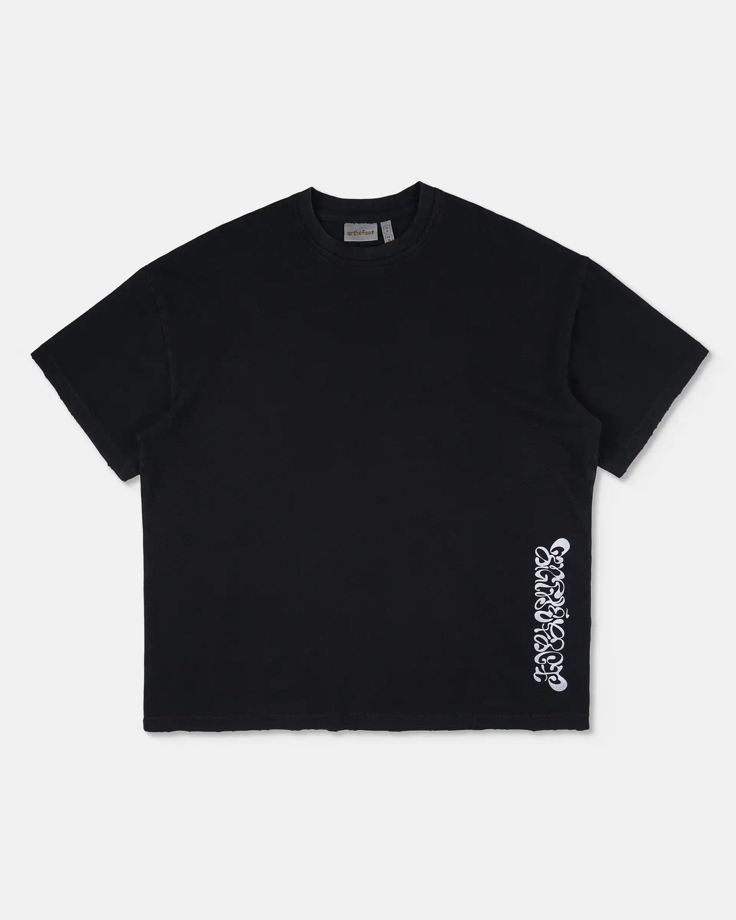 RAUNG Graphique T-Shirt - GILI - BLACK [PIGMENT DYED]