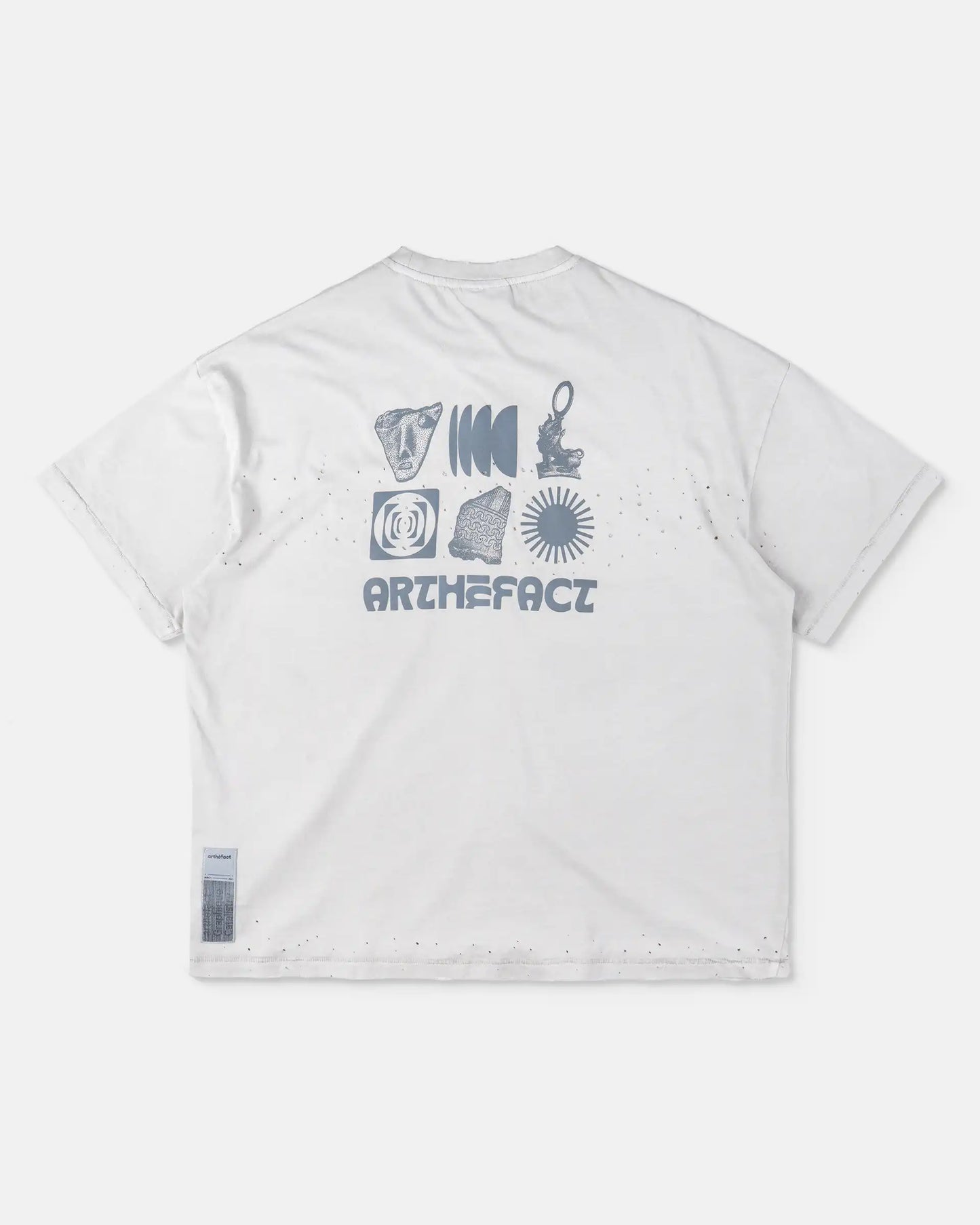 RAUNG Graphique T-Shirt - ARKA - MOON CREAM [PIGMENT DYED]