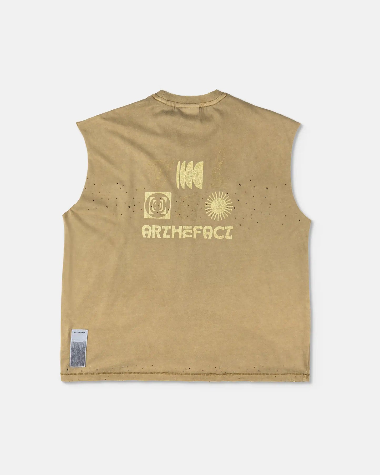 SORAKE Graphique Muscle Tee - ARKA - AGED BREEN [PIGMENT DYED]