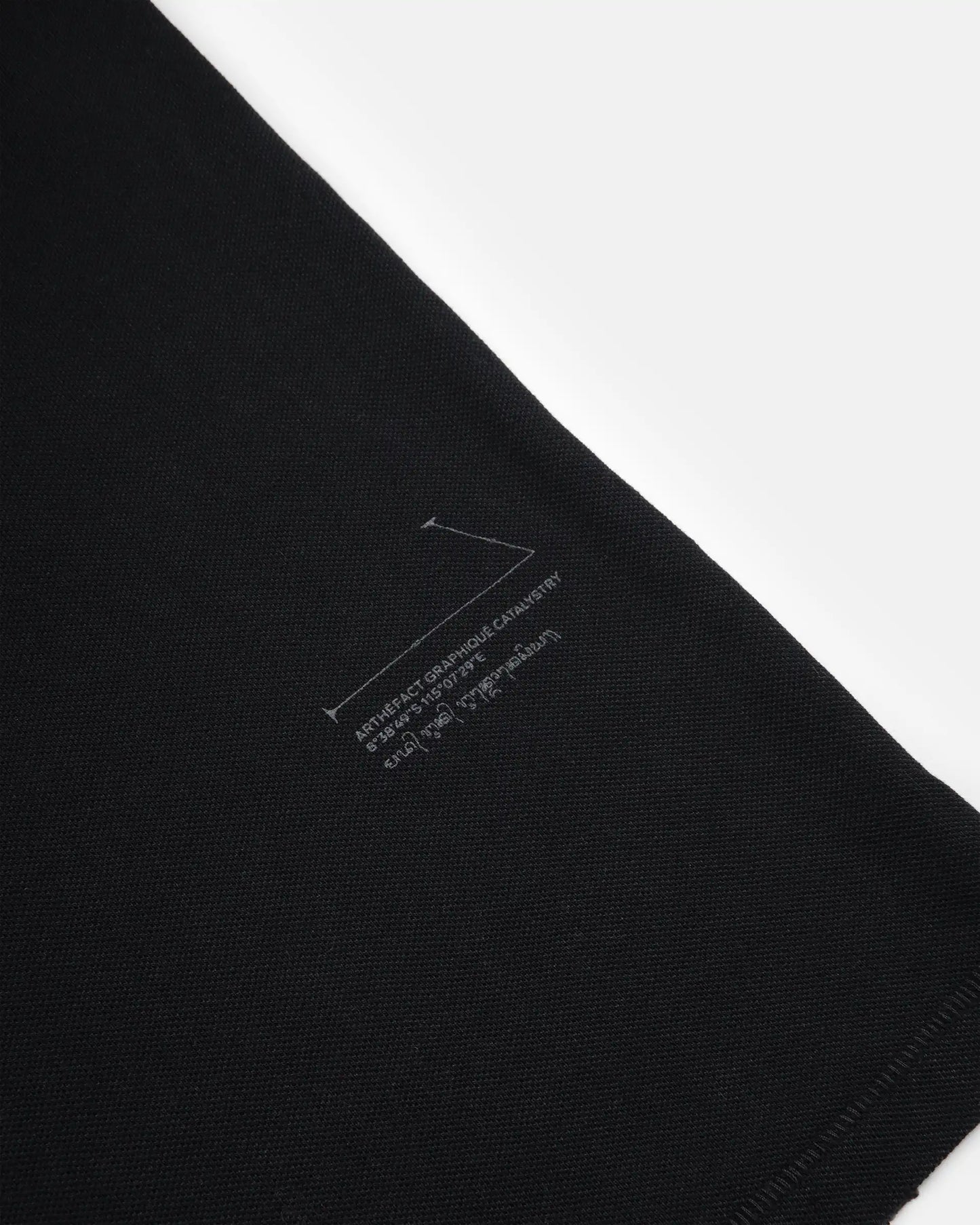 SORAKE Graphique Muscle Tee - DEEPA - BLACK [PIGMENT DYED]