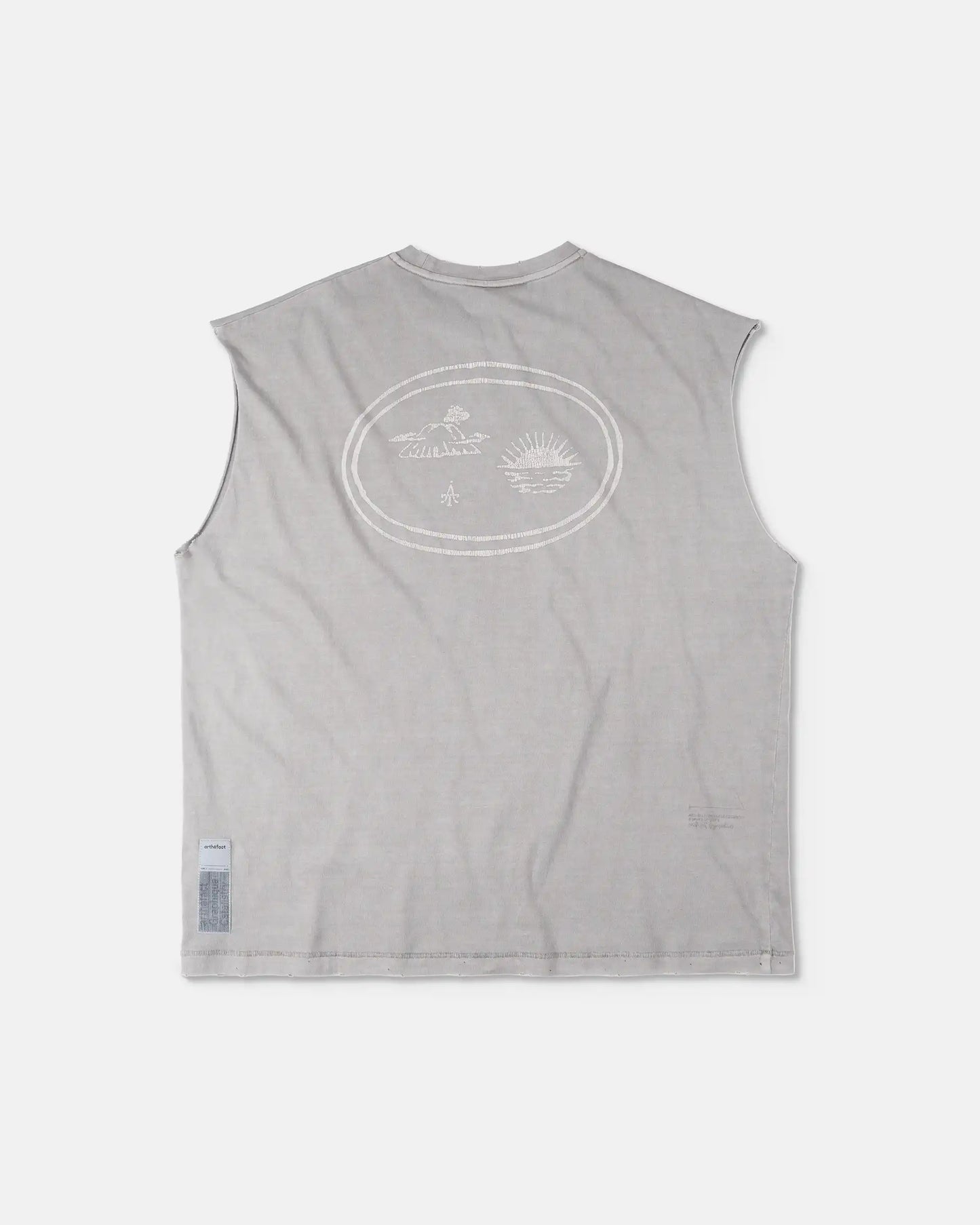 SORAKE Graphique Muscle Tee - GILI - GREY [PIGMENT DYED]