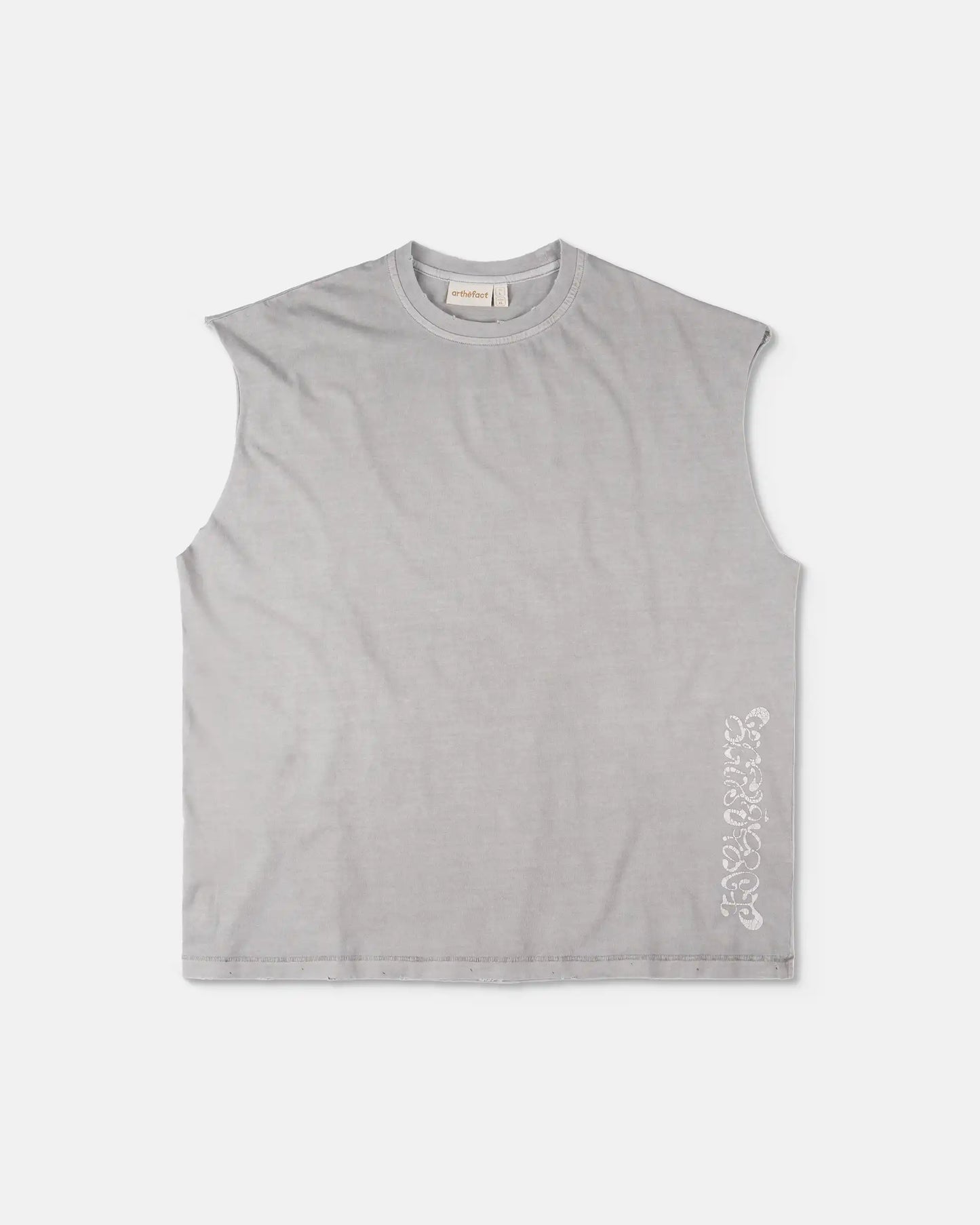 SORAKE Graphique Muscle Tee - GILI - GREY [PIGMENT DYED]