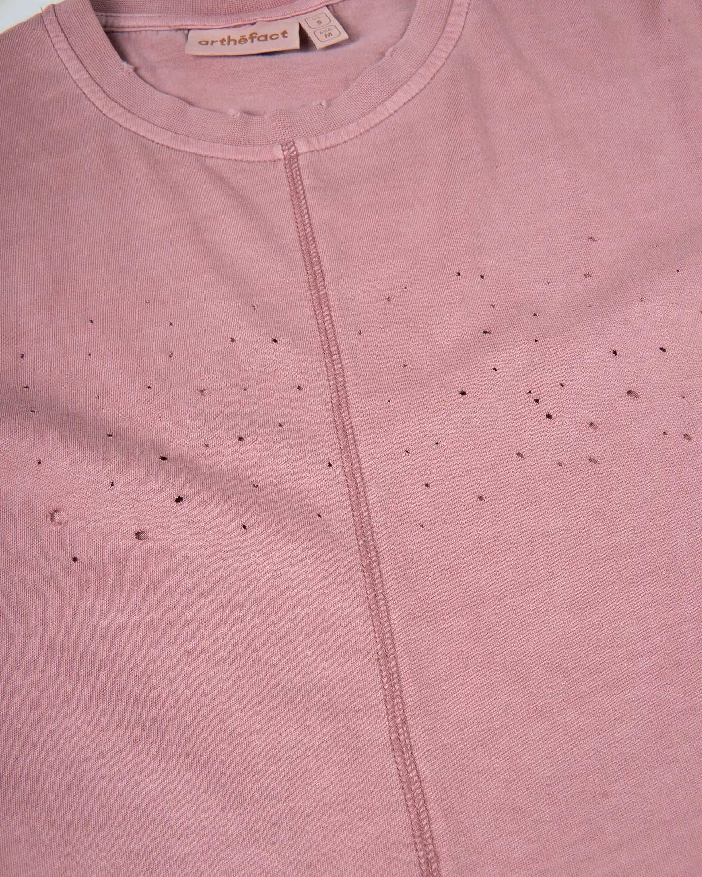 SORAKE Graphique Muscle Tee - KAMA - DUSTY ROSE [PIGMENT DYED]