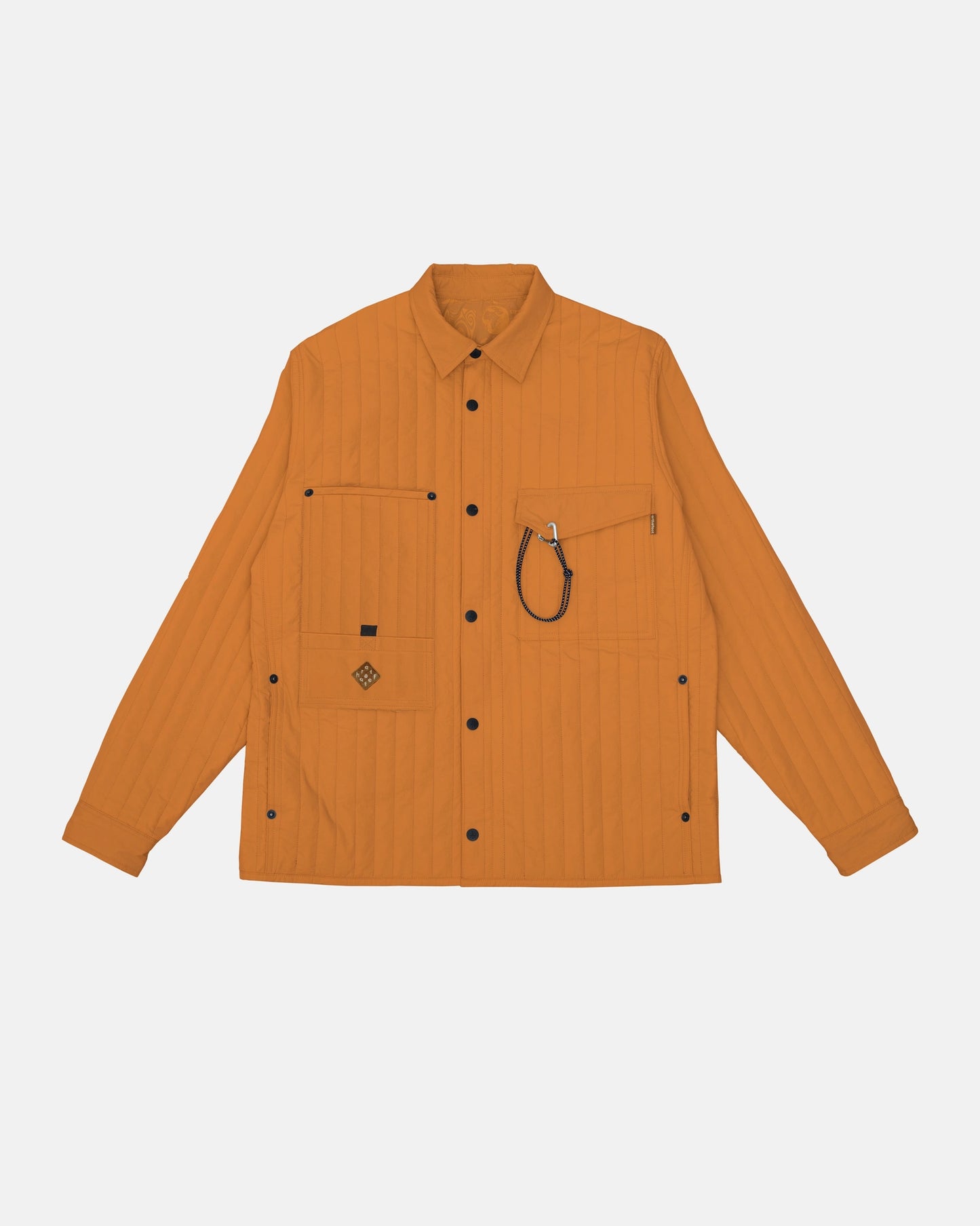 UMARI Quilted Jacket - BURN YELLOW [REVERSIBLE]