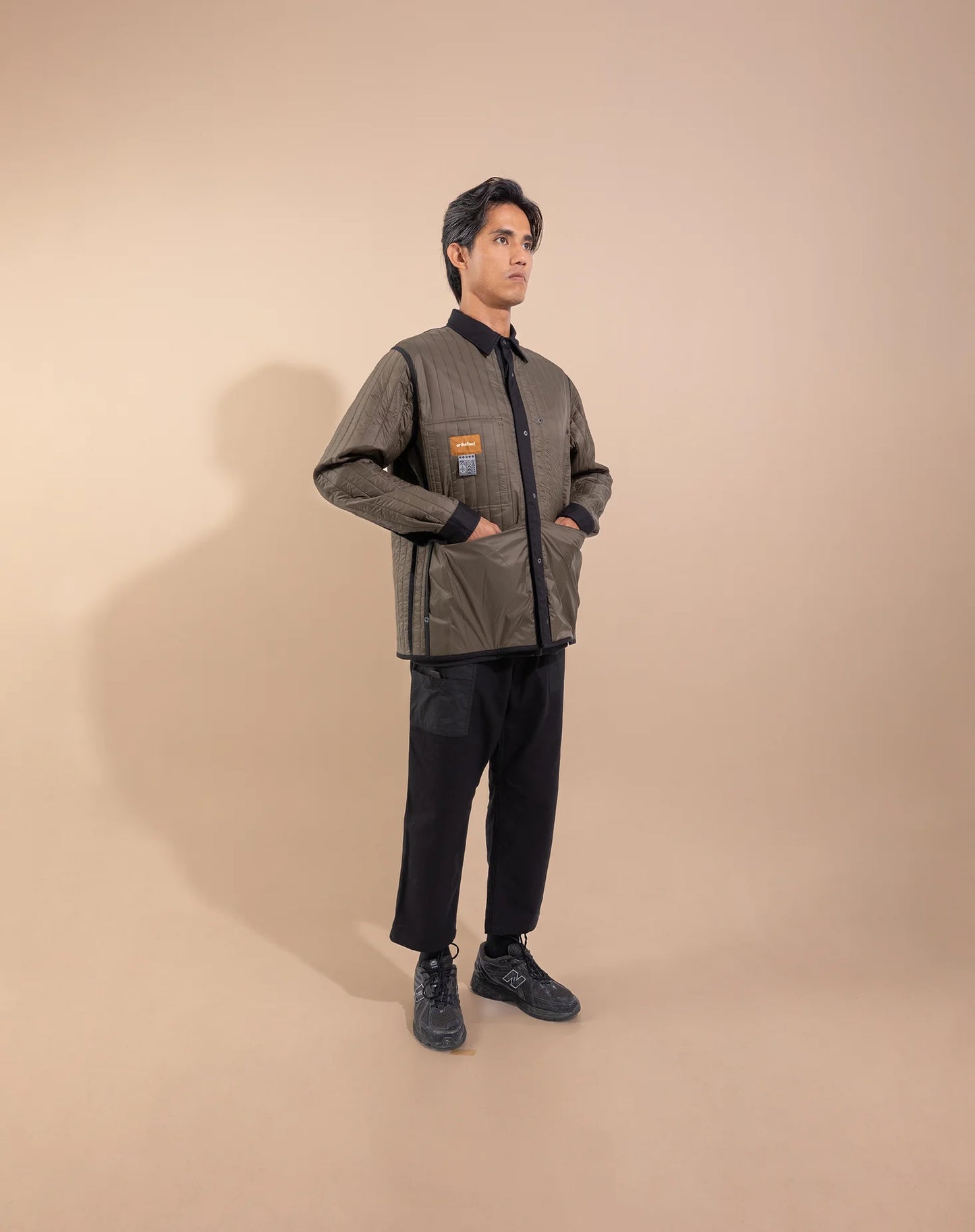 UMARI Quilted Jacket - BLACK [REVERSIBLE]